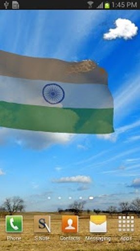 3d India Flag with Anthem截图3