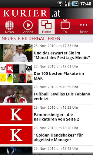 KURIER.at截图2