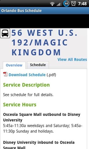 Orlando Bus Schedule截图3