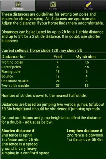 Show Jump Distances for Horses截图1