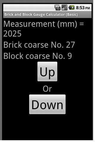 Brick & block gauge calculator截图1