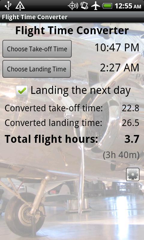 Flight Time Converter截图1