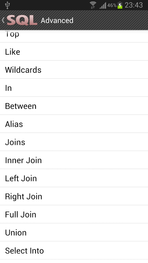 SQL Reference截图2