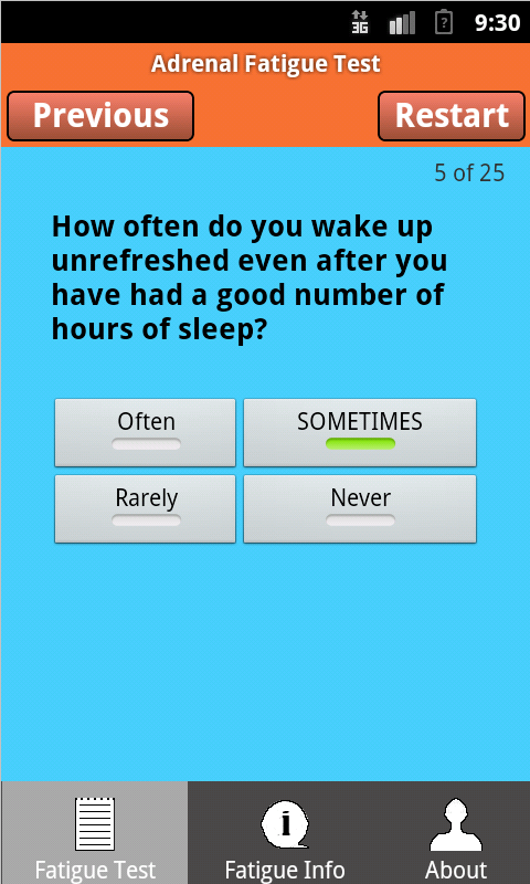 Adrenal Fatigue Test App截图1