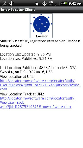 imov Locator Client (BETA)截图2