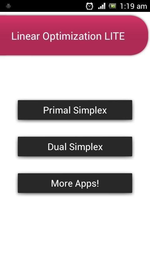 Linear Optimization LITE截图1