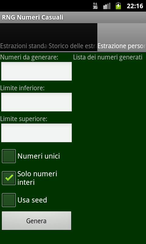 Generatore numeri casuali RNG截图2