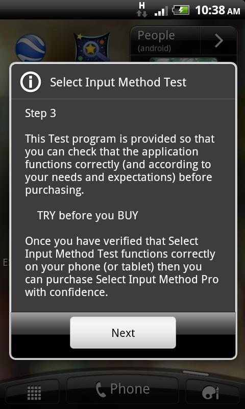 Select Input Method Test截图1