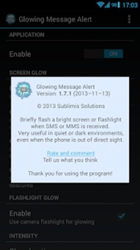 Glowing Message Alert截图1