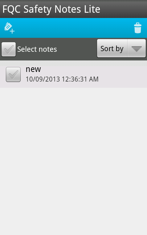 FQC Safety Notes Lite截图2