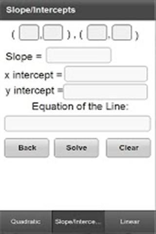 二次方程式 Quadratic,Slope,Intercepts截图3