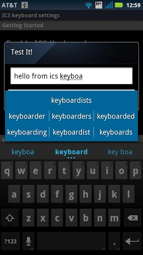 Spanish for ICS Keyboard截图1