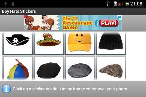 Boy Hats Stickers截图2