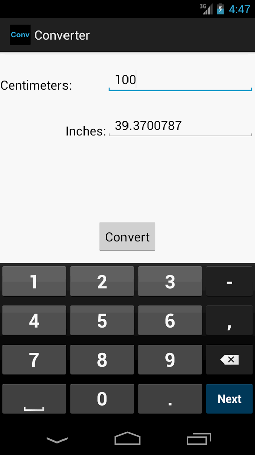 To inches converter截图1