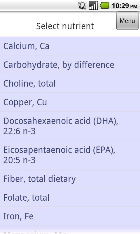 Nutrition Info App截图3