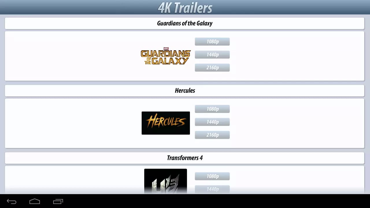 4K Trailers截图4