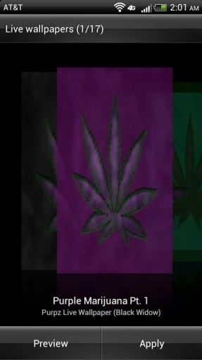 Purple Leaf HD Live Wallpaper截图5