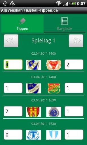 Allsvenskan Fussball-tippen.de截图1