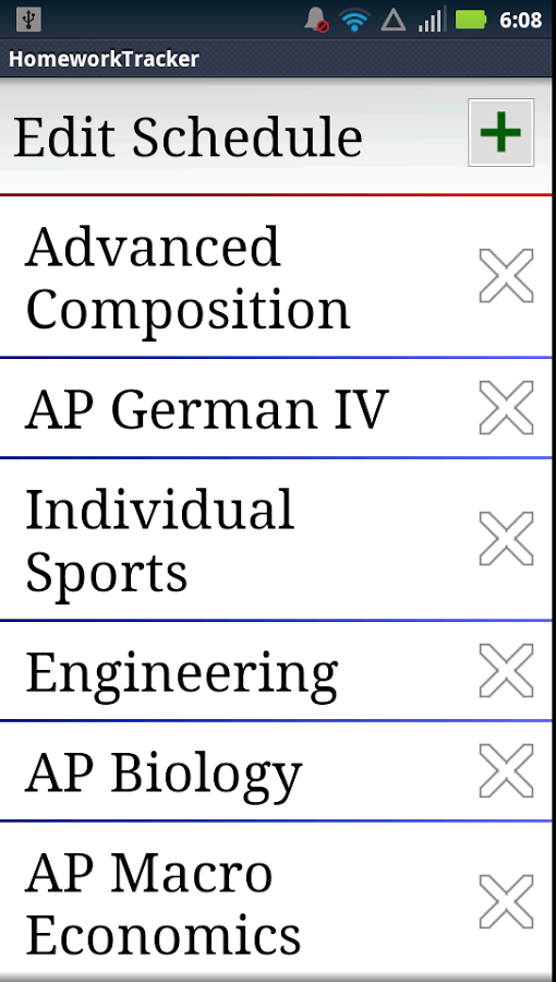 HomeworkTracker截图2