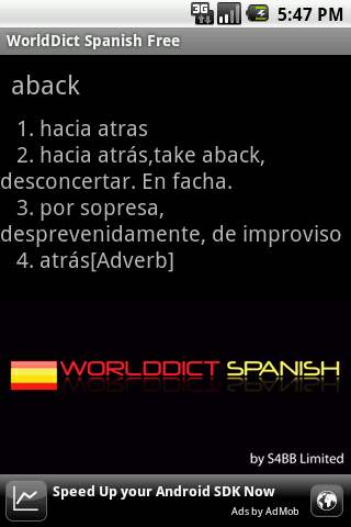 WorldDict Spanish Free截图3