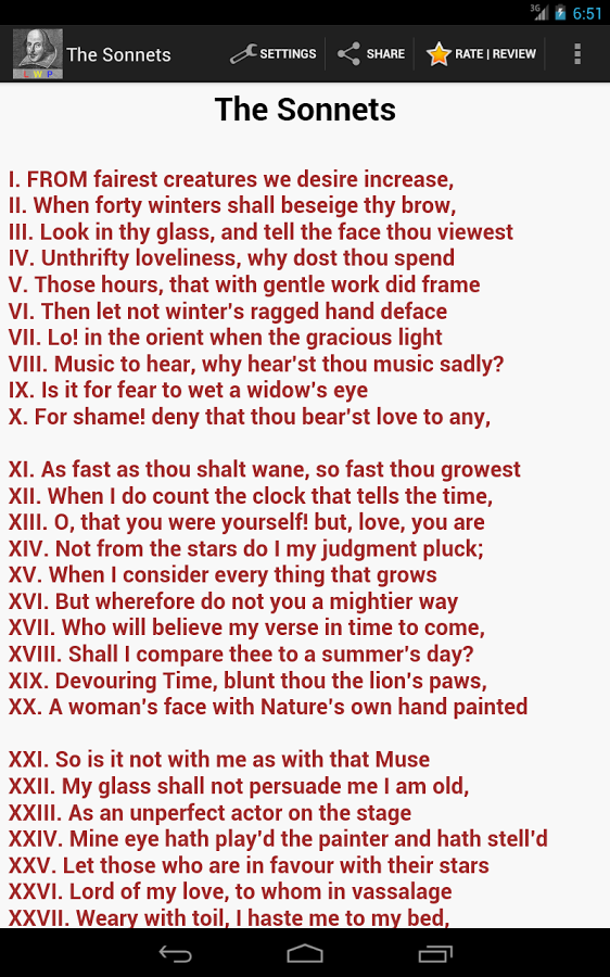 The Sonnets by Shakespea...截图2