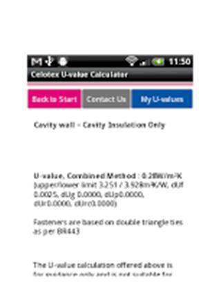 Celotex U-value Calculator截图1