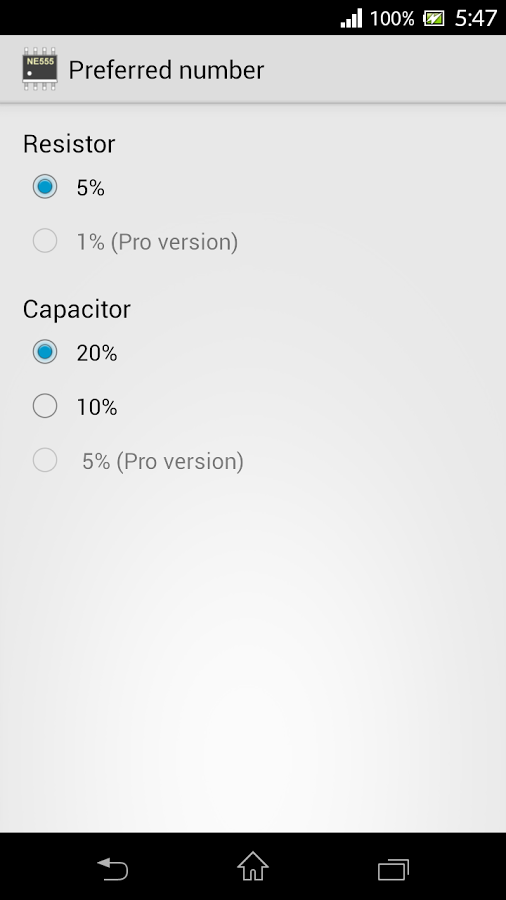 Timer IC 555 Calculator截图7