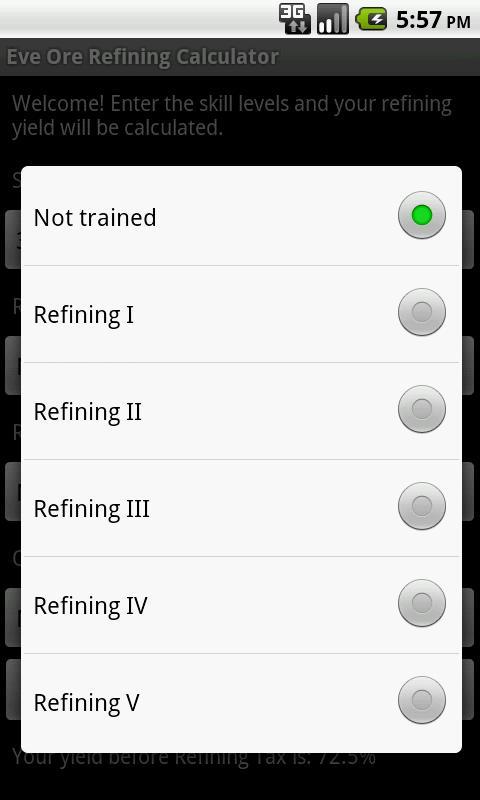 Eve Ore Refining Yield C...截图3