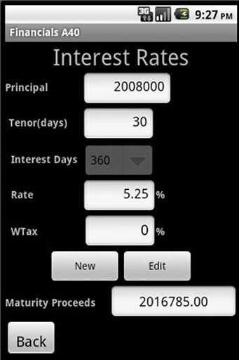 Financial Calculator A40截图2