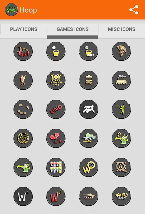 Hoop Lite Icon Pack Apex Nova截图5