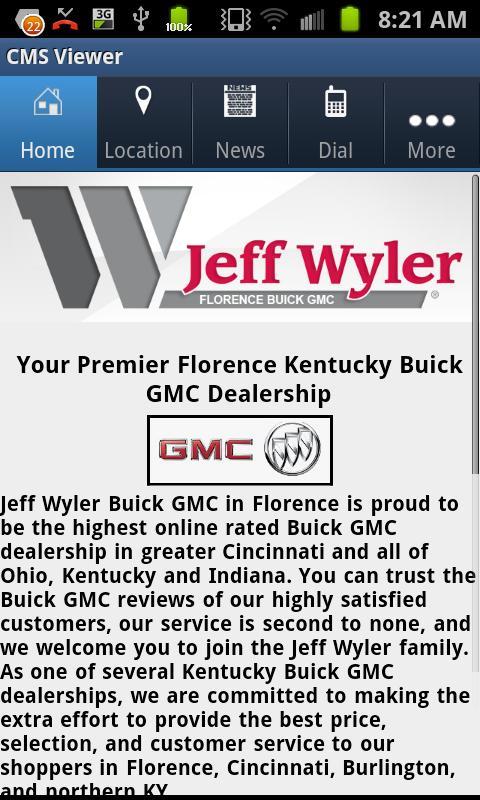 Jeff Wyler Florence Buick GMC截图1