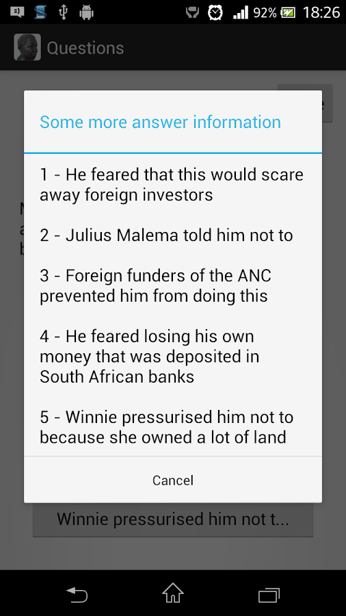 Nelson Mandela Quiz截图9