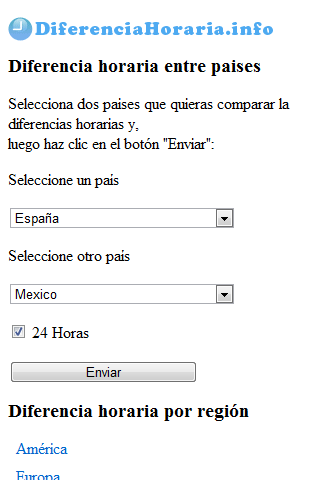 !Diferencia Horaria截图1