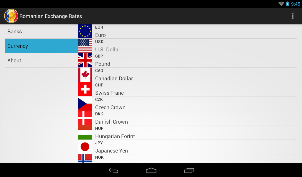 Romanian Exchange Rates截图3