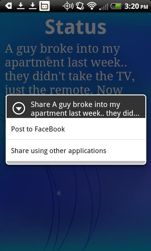Funny Facebook Status截图3