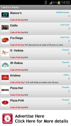 TakeOut.com.mt Malta截图2