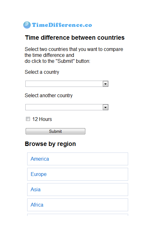 Time Difference截图3