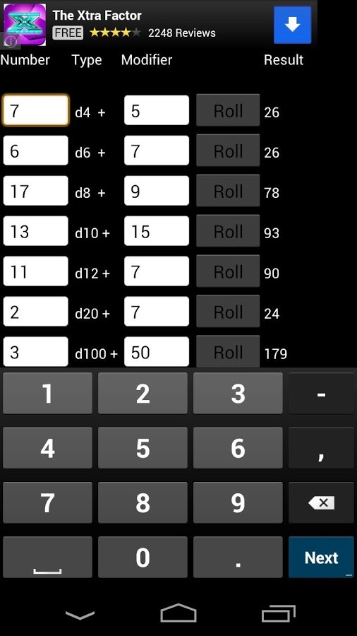 Dice Roller with Roll Lo...截图2