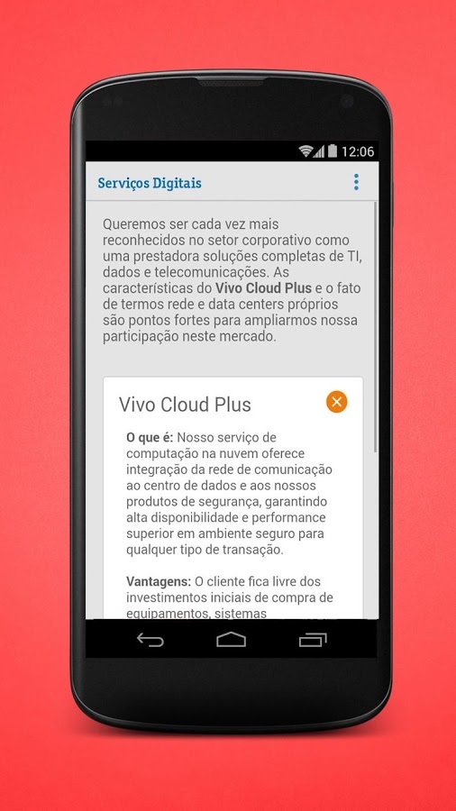 Servi&ccedil;os Digitais da Viv...截图4