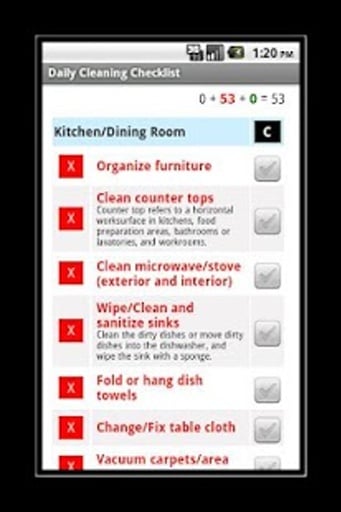 Daily House Cleaning Che...截图2