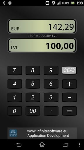 EUR/LVL Calculator截图1