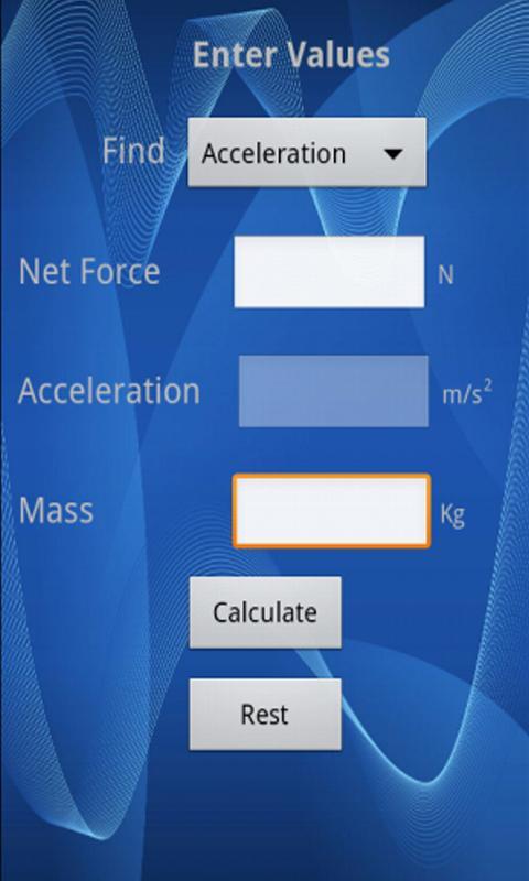 Newton Second Law Calcul...截图1