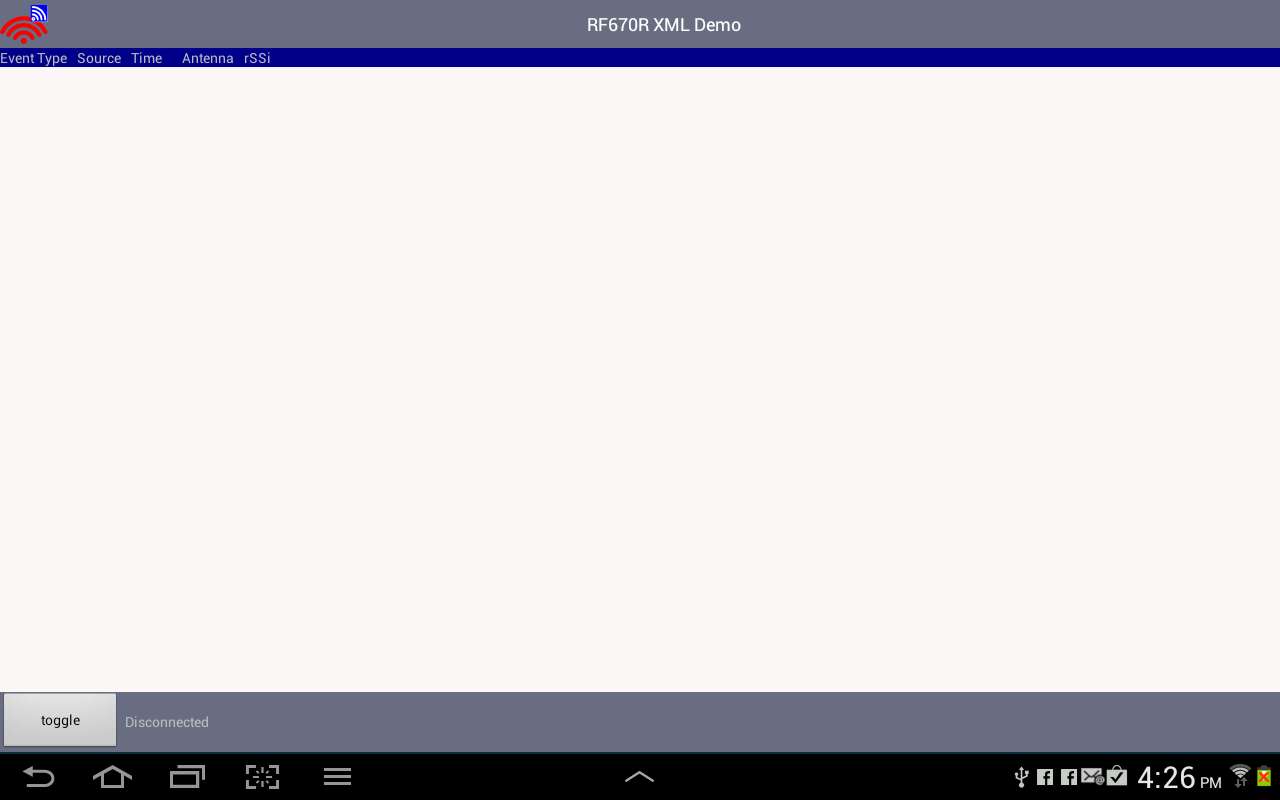 RF670R XML Demo App截图1