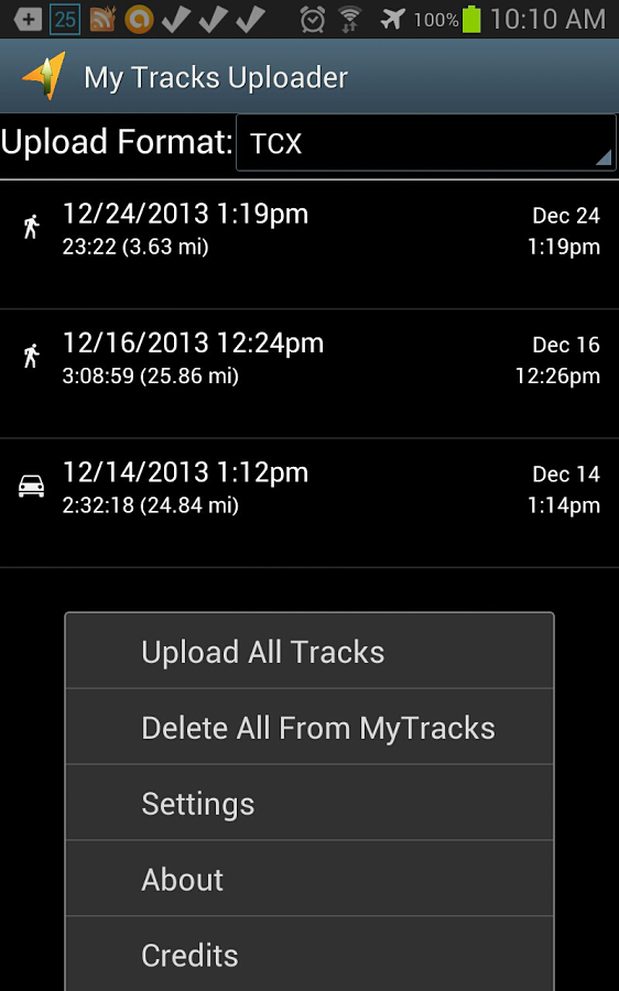 My Tracks Uploader截图2