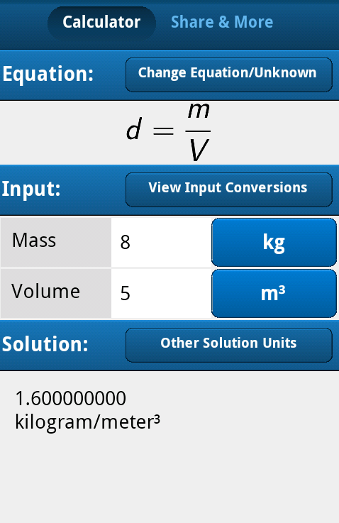 Density Equation Calculator截图7