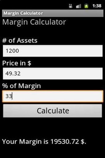 Margin Calculator截图2