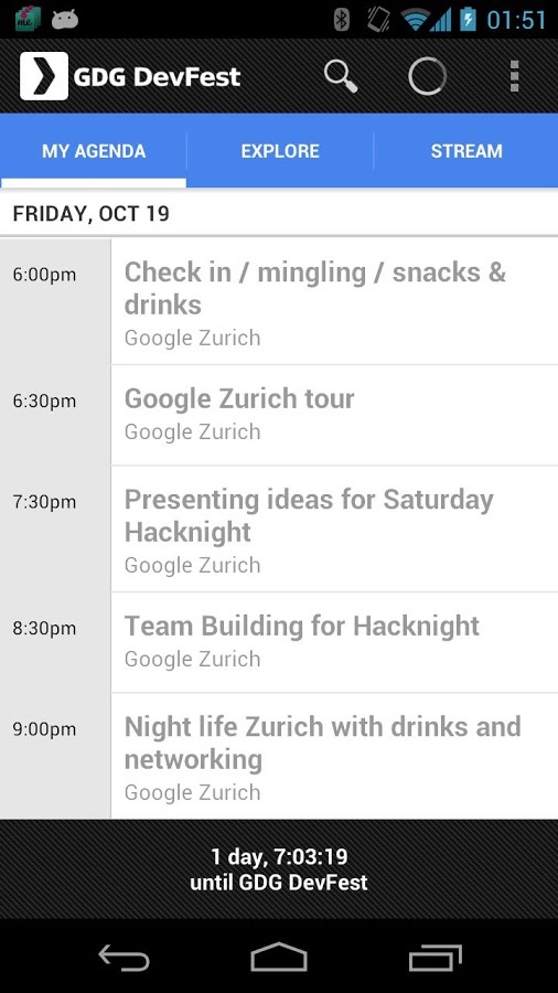 GDG DevFest 2012 Zurich截图1