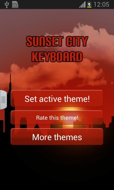 Sunset City Keyboard截图1