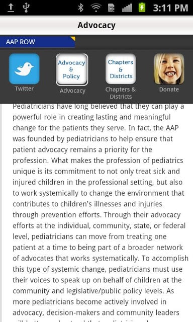 American Academy of Pediatrics截图2