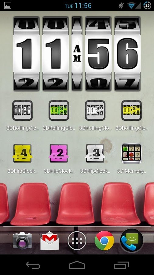 3D Rolling Clock WHITE截图6